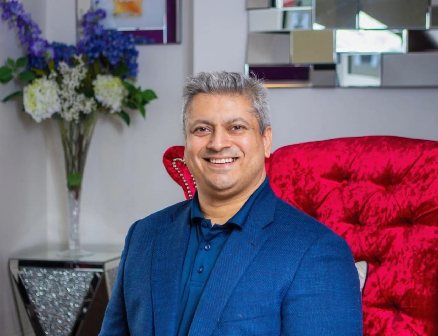 Dr Jag Shergill in the practice waiting room